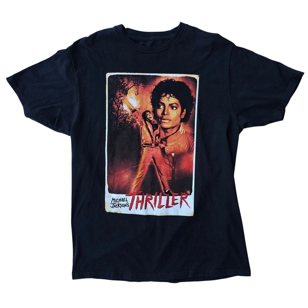 Michael Jackson Thriller Graphic T-Shirt Size L- Iconic King of Pop Retro 80's